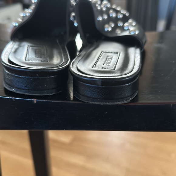Black with silver nail head slides on sz9 like new. Dress up or down - Picture 6 of 6